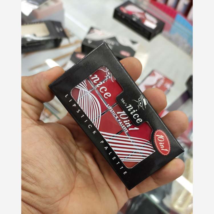 پالت رژ لب 10رنگ نایس
